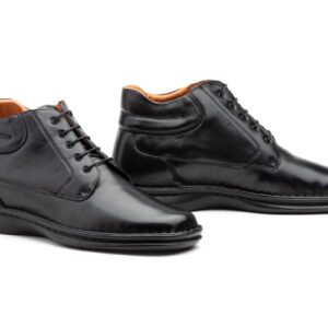 Zapatos Hombre Piel Negro Cordones Tallas Grandes 47, 48, 49