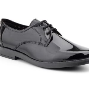 Zapatos Hombre Charol Negro Cordones