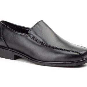 Zapatos Hombre Piel Negro Elásticos
