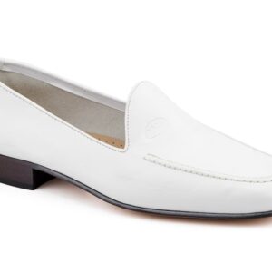 Zapatos Hombre Piel Blanco Suela de Cuero Julio Iglesias