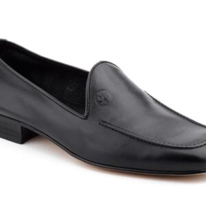 Zapatos Hombre Piel Negro Suela de Cuero Julio Iglesias
