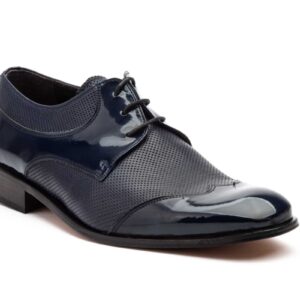 Zapatos Hombre Piel Marino Suela de Cuero
