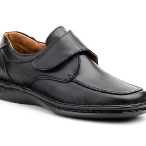 Zapatos Hombre Piel Negro Suela Cosida Plantilla Extraible