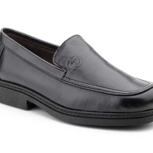 Zapatos Hombre Piel Negro Suela Cosida