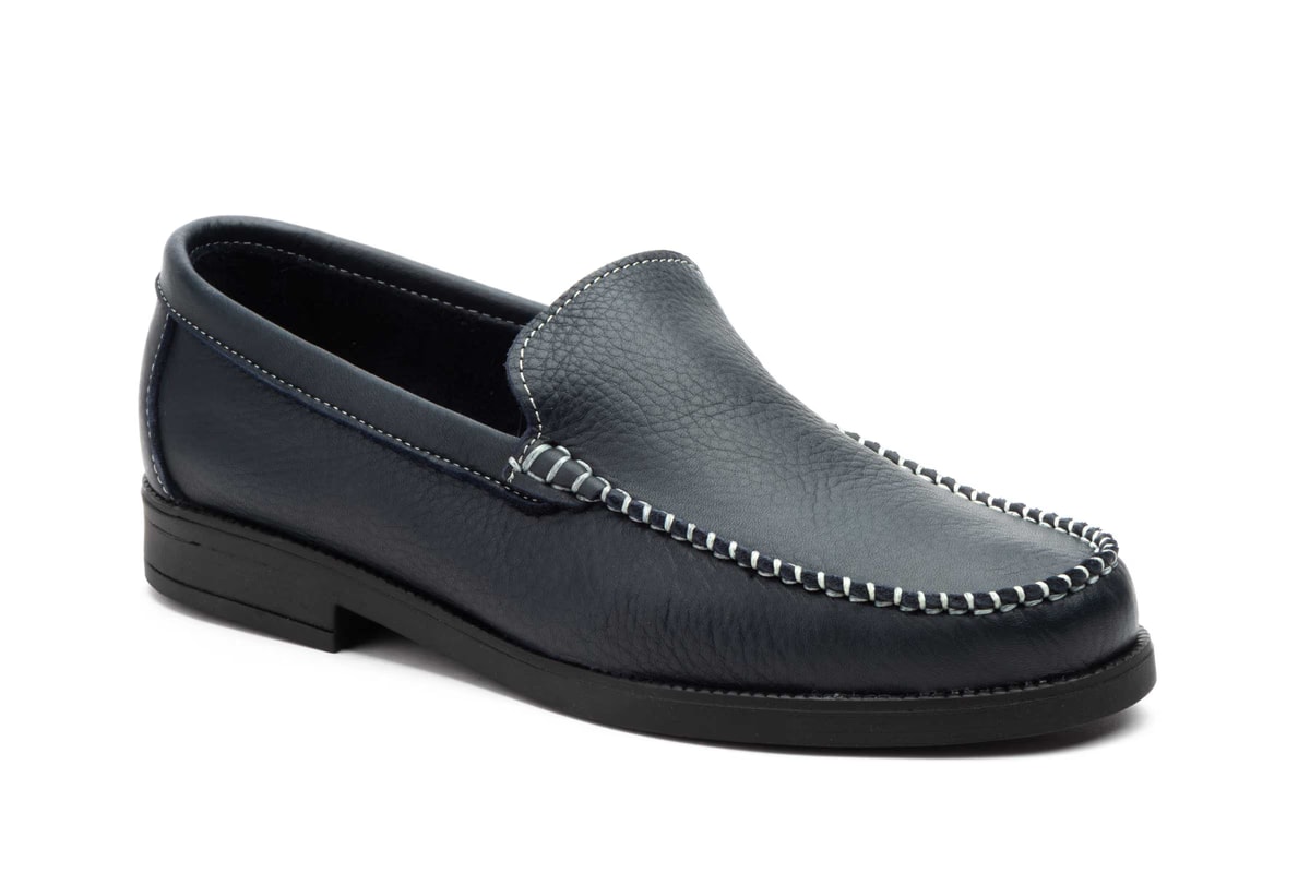 Náuticos Mocasín Hombre Piel Floater Marino