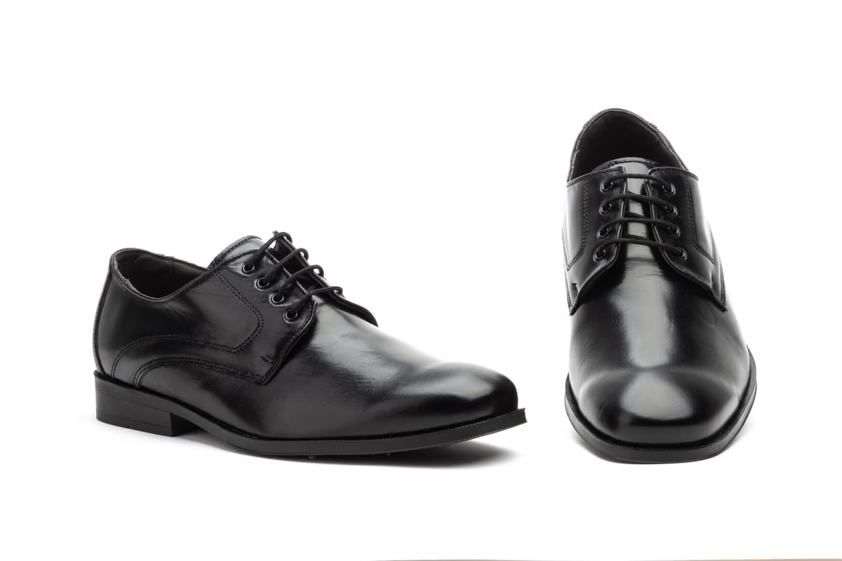 Zapatos Hombre Piel Negro Cordones - Imagen 6