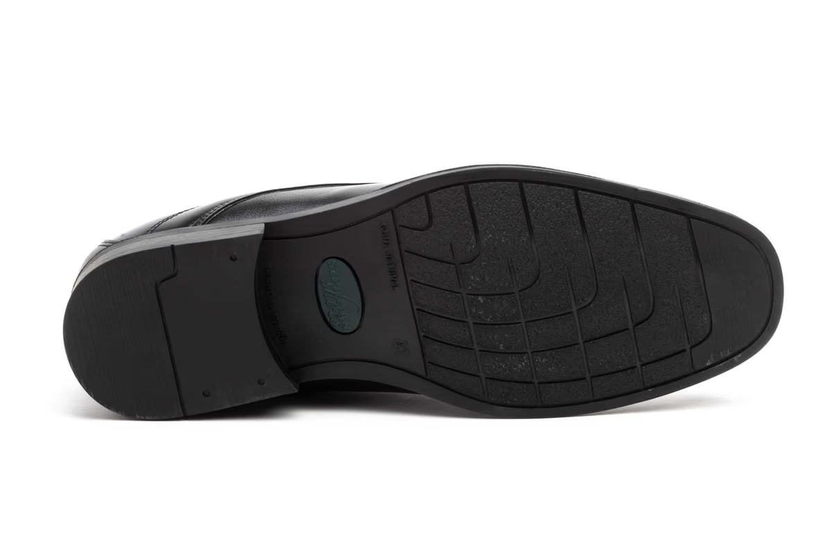 Zapatos Hombre Piel Negro Cordones - Imagen 3