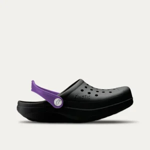 Zuecos Kinetic Negro Lavanda