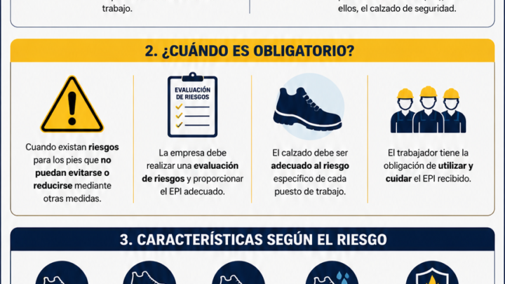 Qué ley obliga a llevar calzado de seguridad en las empresas