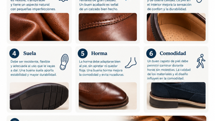 Cómo elegir zapatos de piel de calidad: 7 claves para reconocer un buen calzado